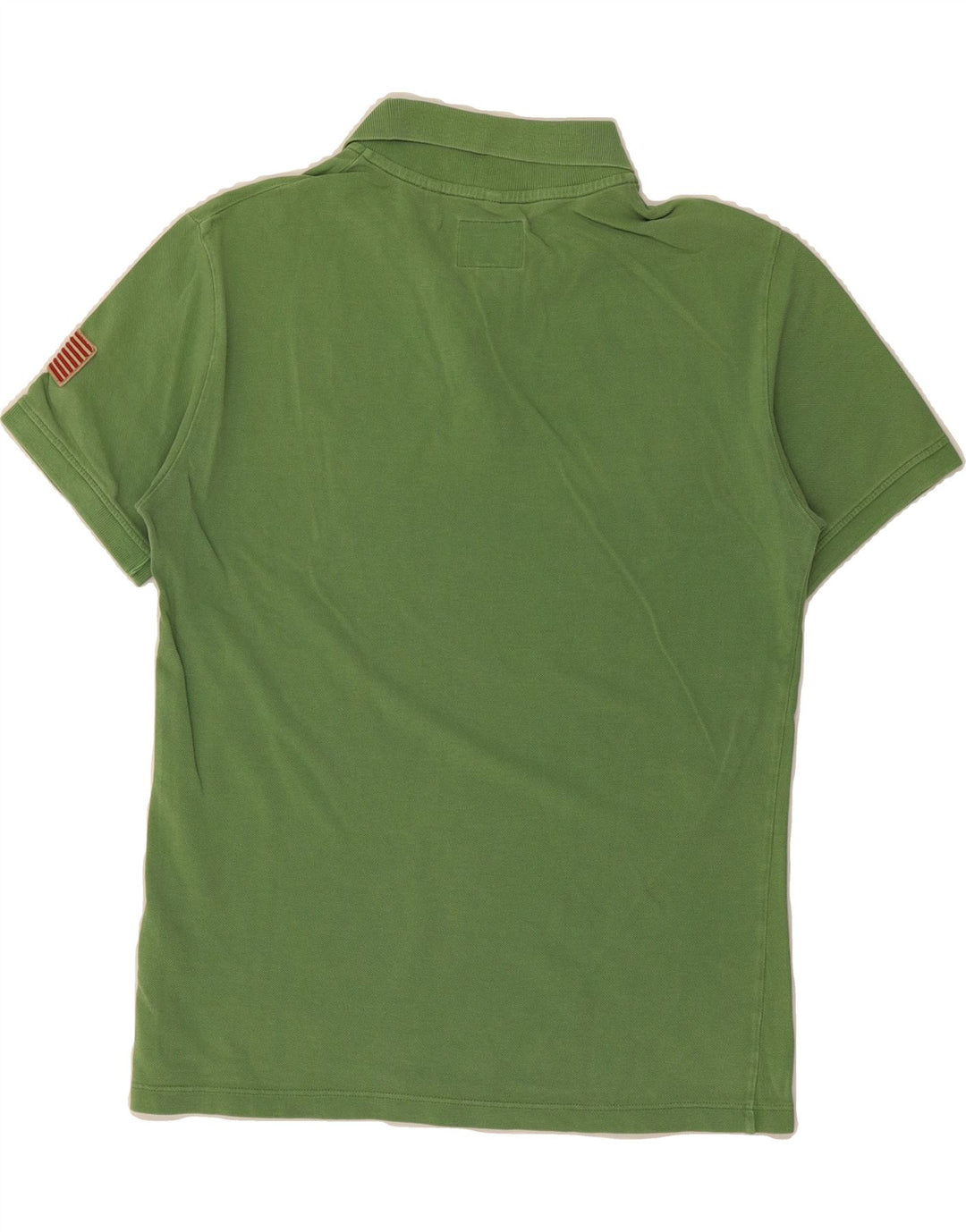 WOOLRICH Mens Polo Shirt Medium Green Cotton Vintage Woolrich and Second-Hand Woolrich from Messina Hembry 