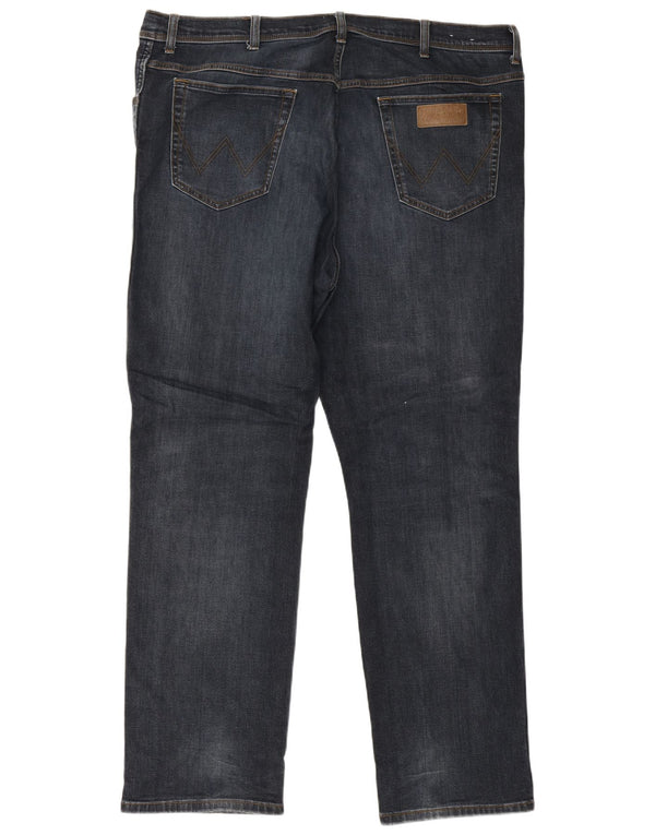 Jeans dritti da uomo Wrangler Texas W46 L34 cotone blu
