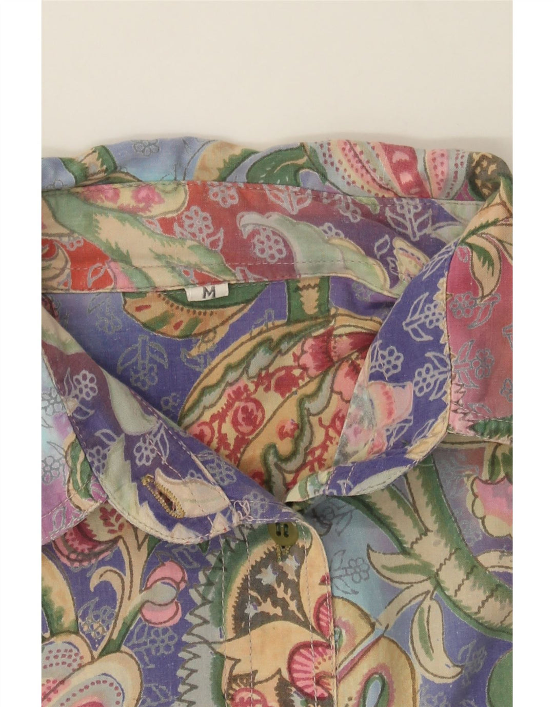 VINTAGE Womens Oversized Shirt Dress UK 14 Medium Multicoloured Paisley Vintage Vintage and Second-Hand Vintage from Messina Hembry 