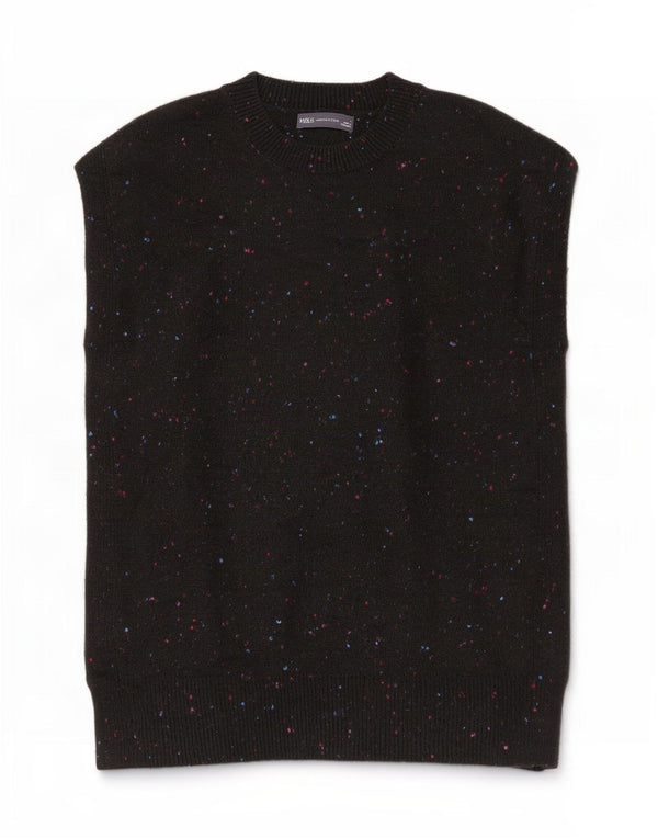 Canotta da donna Marks & Spencer UK 10 piccola in acrilico chiazzato nero
