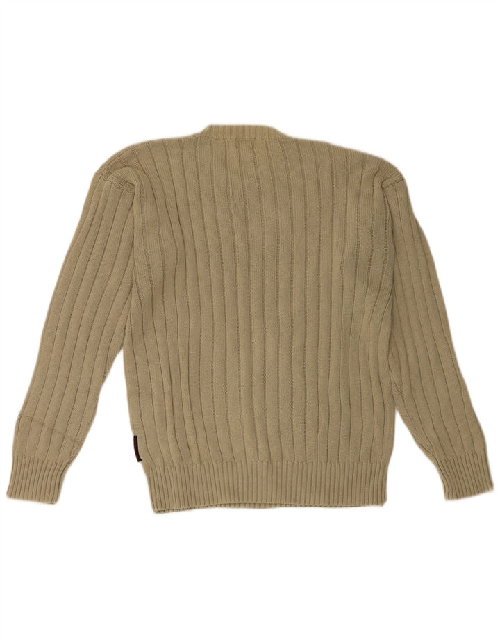Maglione Kappa da uomo girocollo in cotone beige medio
