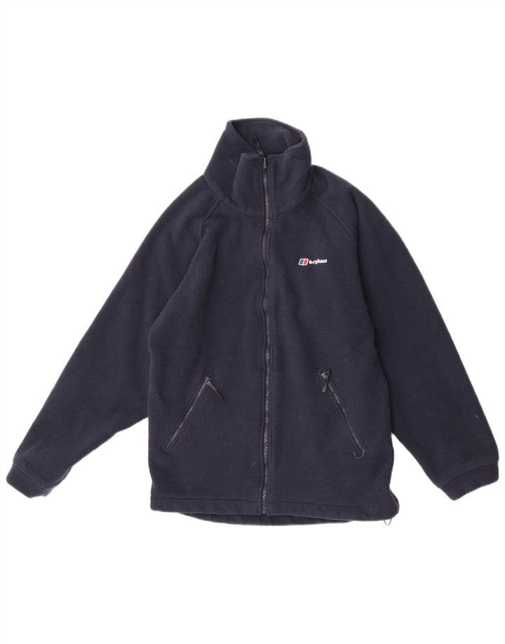 Giacca in pile da uomo Berghaus UK 36 Small poliestere blu navy