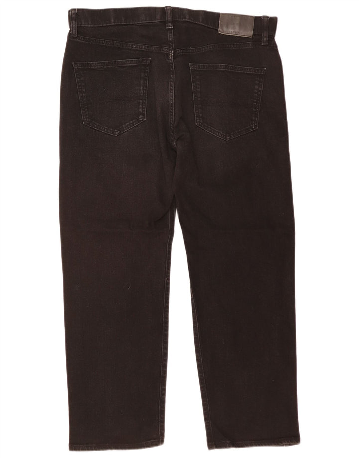 Jeans dritti da uomo Marks & Spencer W36 L26 neri