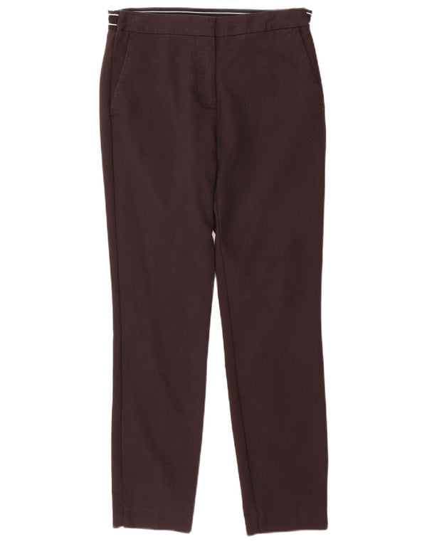 Zara Womens Slim Chino Trousers Small W26 L27 Black Cotton