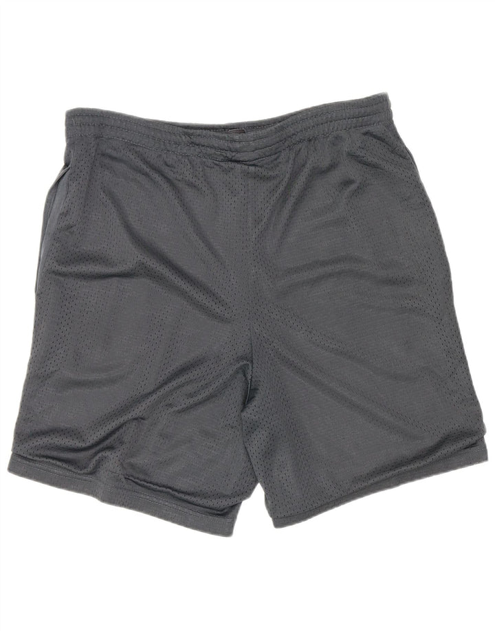 Pantaloncini sportivi Starter da uomo con vestibilità regolare grafica, piccoli sportivi in poliestere grigio