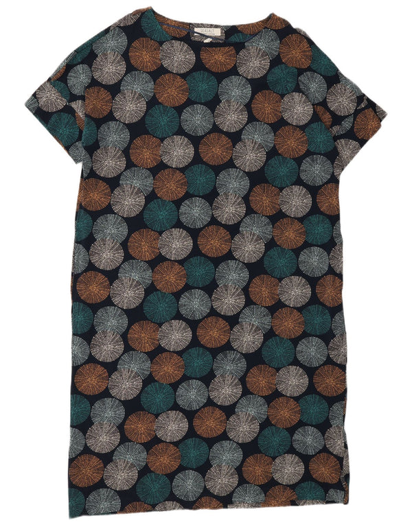 Abito a trapezio da donna Seasalt UK 20 2XL Cotone geometrico blu navy