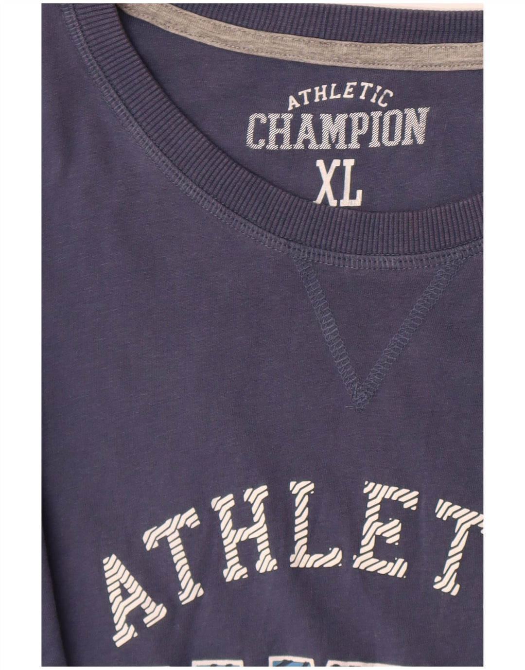 Top grafico da uomo Champion manica lunga XL blu