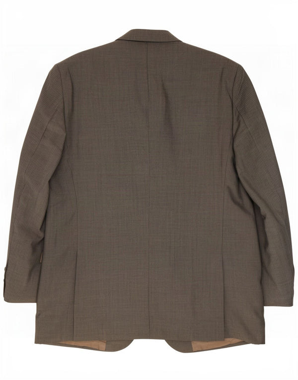 Massimo Dutti Giacca blazer da uomo a 3 bottoni EU 56 XL Lana a righe grigie