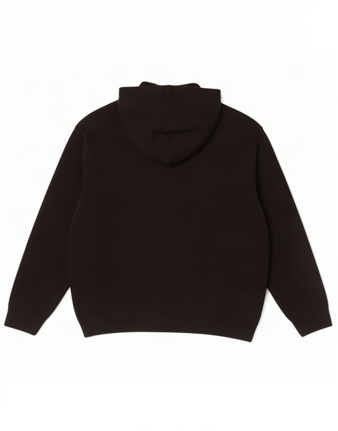 Maglione con cappuccio Zara da uomo in viscosa nera media