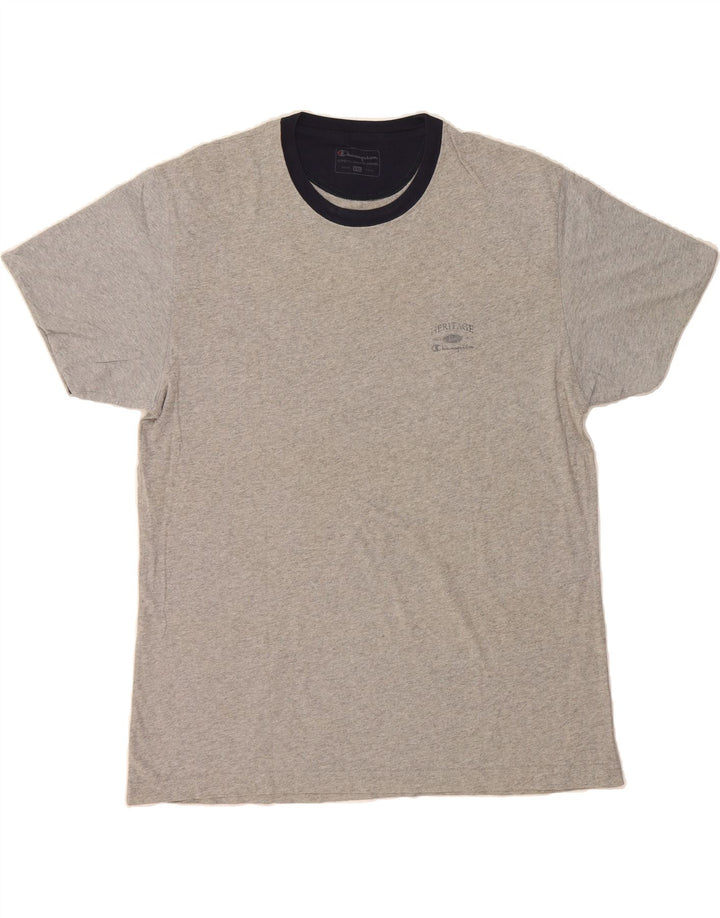 CHAMPION Mens Graphic T-Shirt Top 2XL Grey Cotton Vintage Champion and Second-Hand Champion from Messina Hembry 