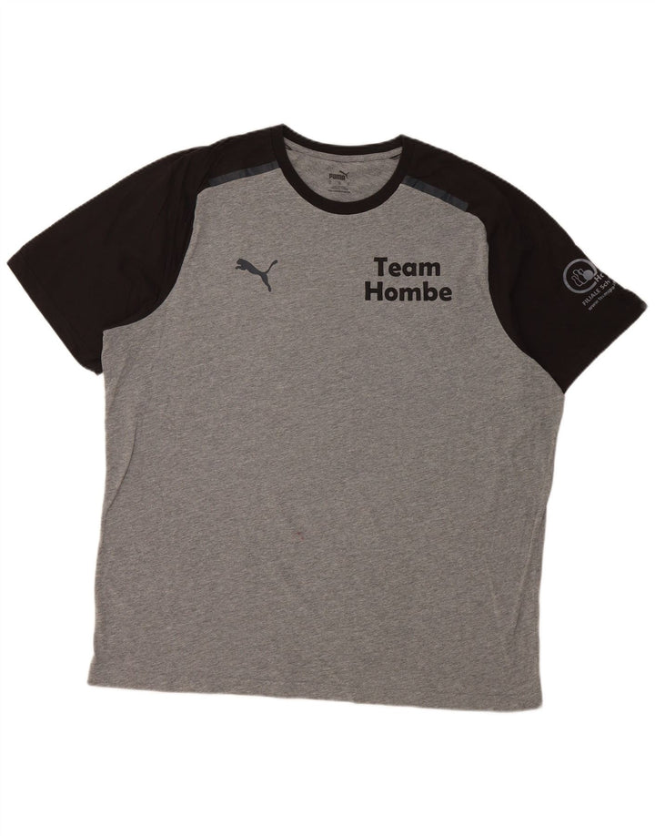 T-shirt grafica da uomo PUMA Top XL grigio color block