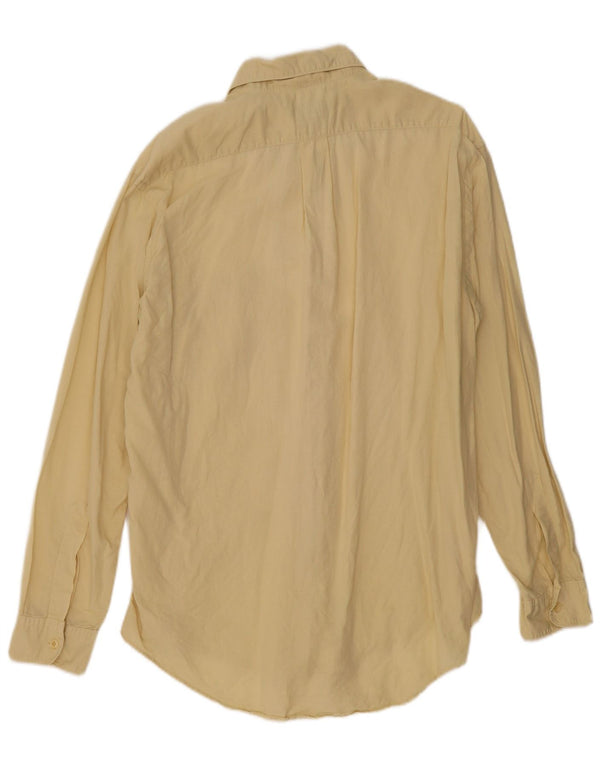 Camicia Uomo Trussardi Jeans Large Lino Giallo