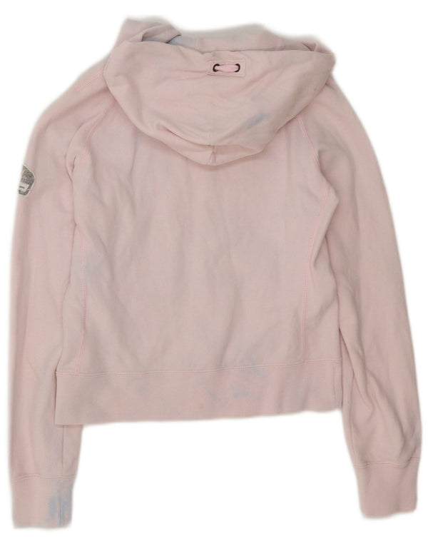 Maglione con cappuccio grafico per ragazze Champion 9-10 anni in cotone tie dye rosa medio