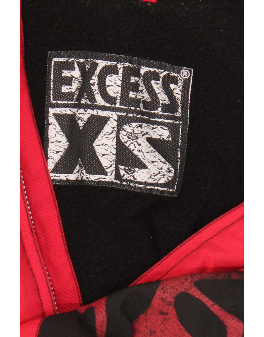 Giacca bomber grafica da uomo Excess XS UK 42 XL poliestere rosso