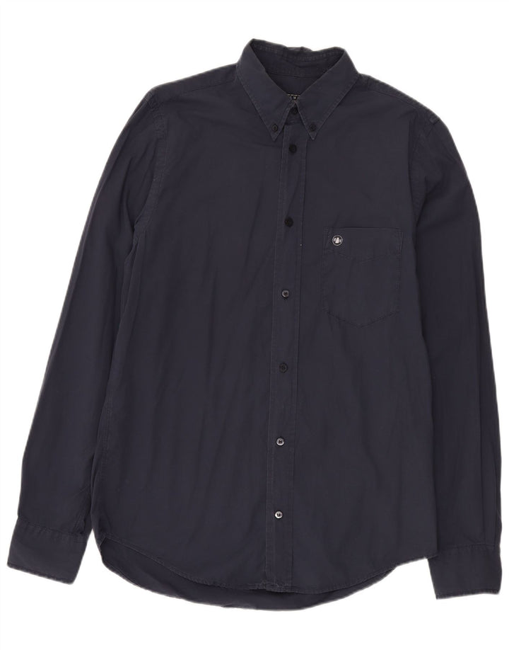 Camicia da velaio da uomo MURPHY & NYE grande in cotone blu navy