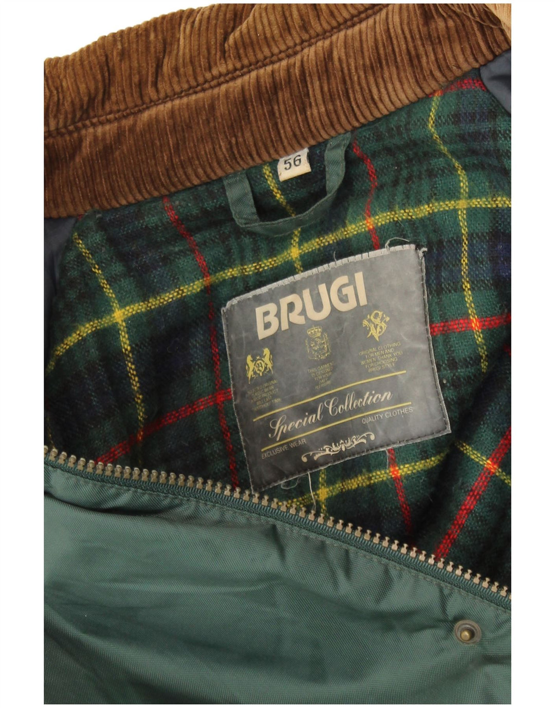 Giacca utility da uomo BRUGI IT 56 3XL Verde