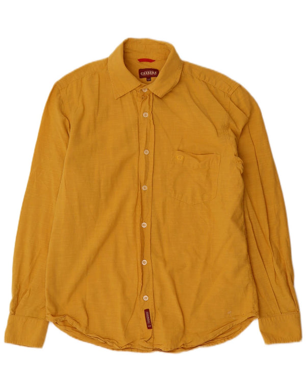 Camicia Carrera Uomo Cotone Giallo Medio