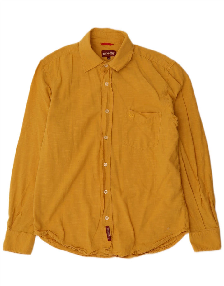Camicia Carrera Uomo Cotone Giallo Medio
