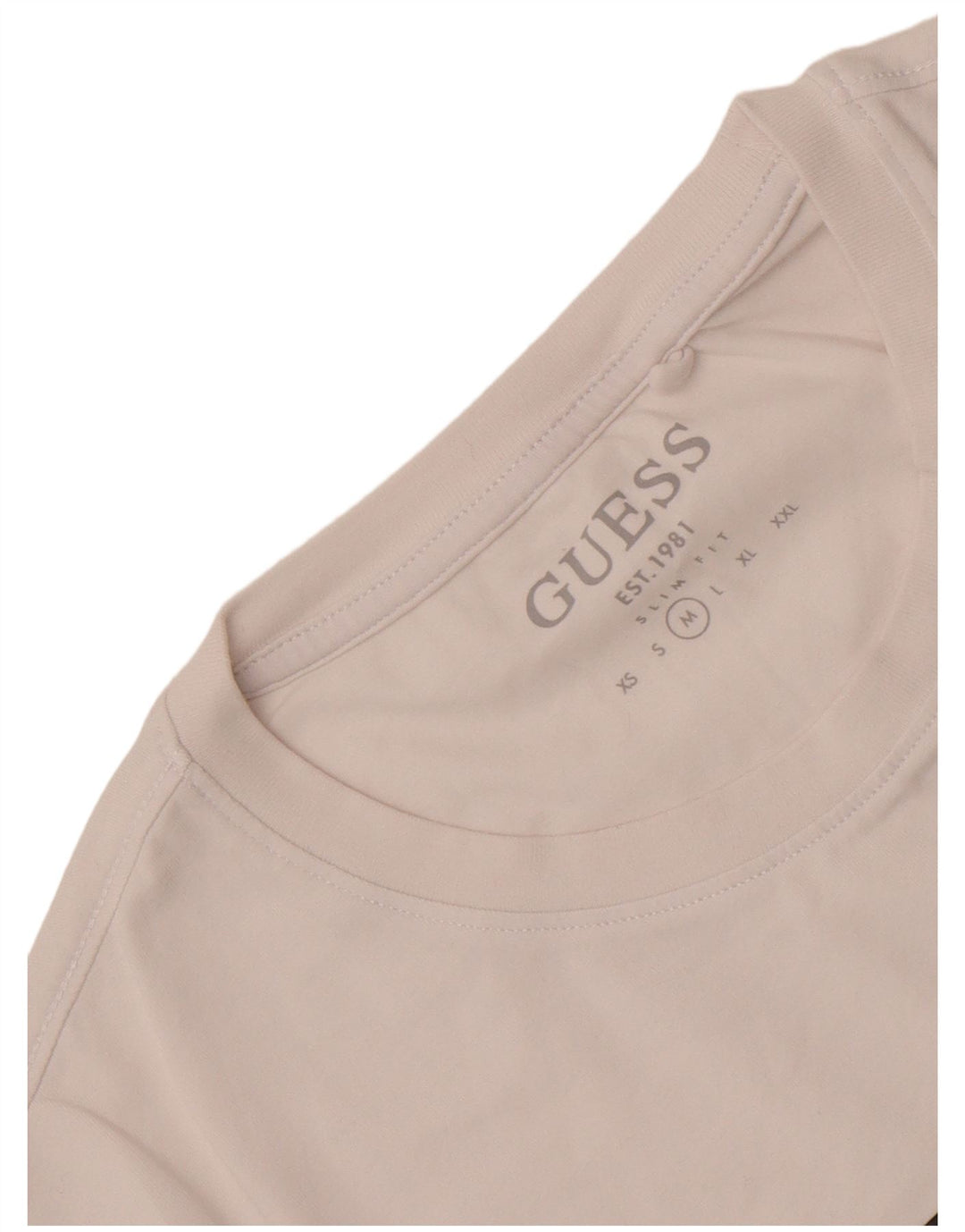 T-shirt grafica da uomo slim fit Guess, colore bianco medio