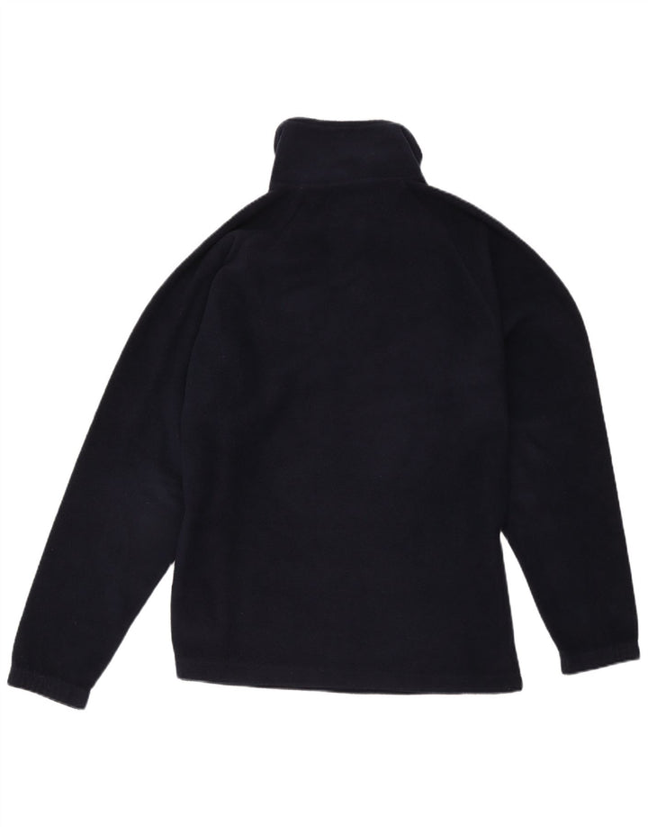 Maglione in pile da uomo Kappa con zip e collo medio in poliestere blu navy
