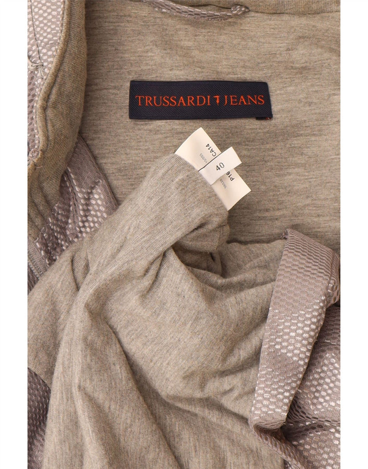 Giacca Utility Donna Trussardi Jeans IT 40 Small Grigio Poliestere