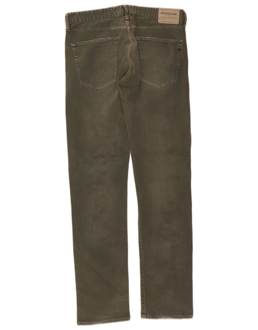 Replay Jeans slim Lenrick da uomo W31 L32 cotone kaki