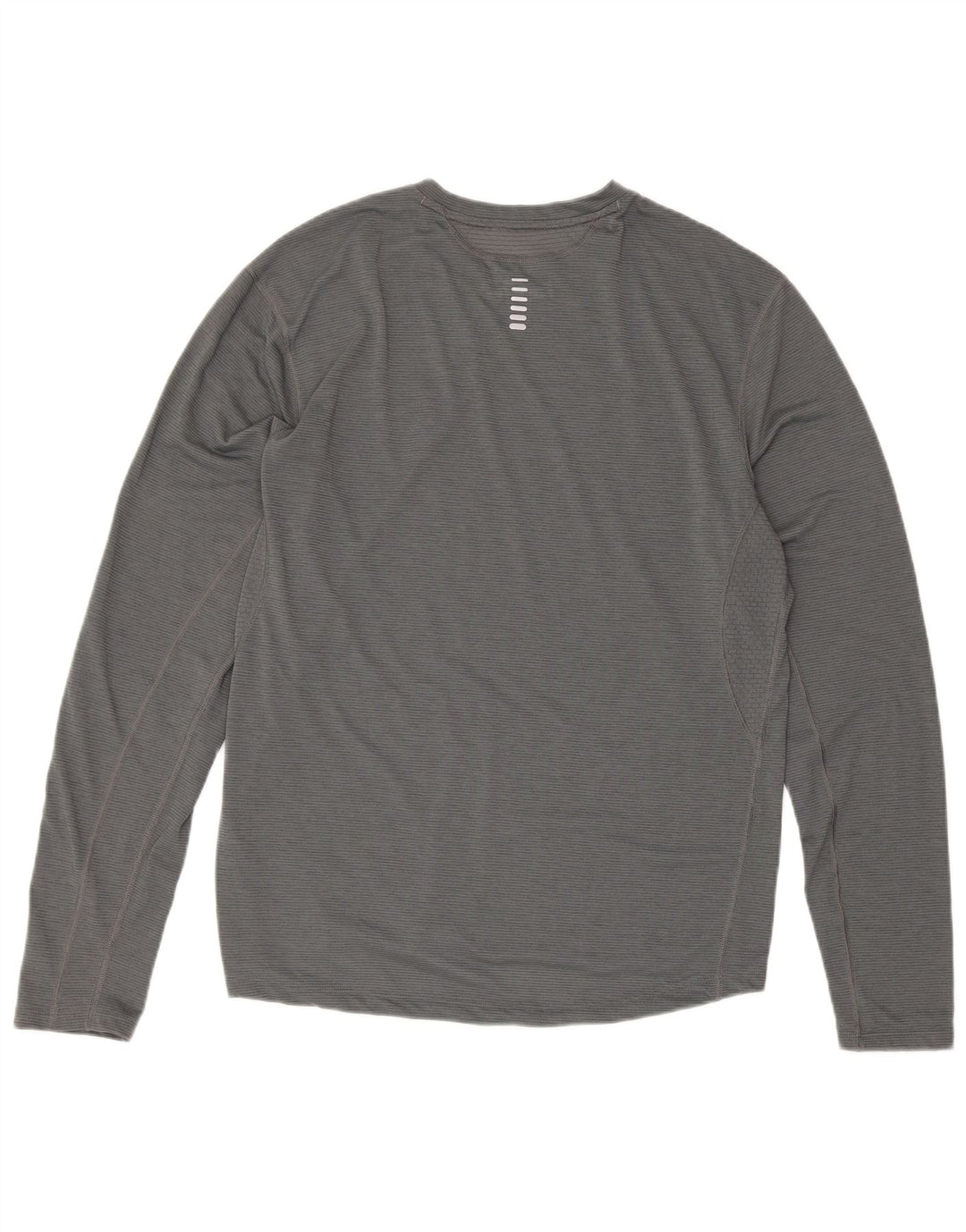 Maglia da corsa aderente da uomo Under Armour a maniche lunghe grande grigia sportiva
