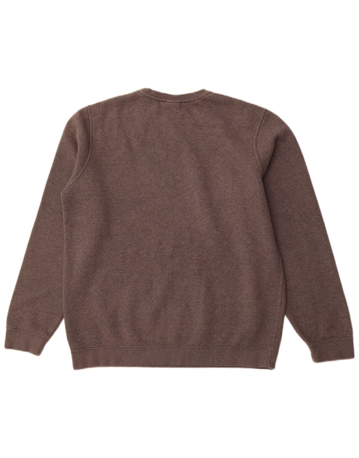 NIKE Felpa da uomo Maglione grande in cotone grigio