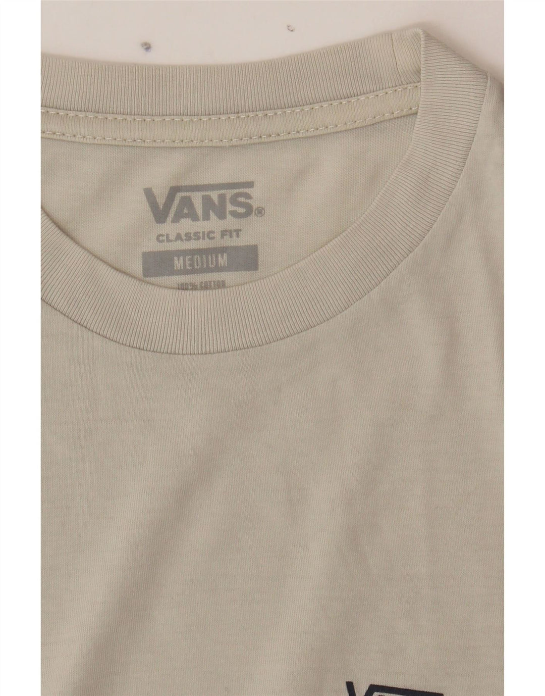 VANS Mens Classic Fit T-Shirt Top Medium Grey Colourblock Vintage Vans and Second-Hand Vans from Messina Hembry 