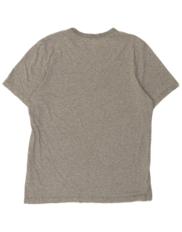 T-shirt grafica Nike Stanford da uomo in cotone grigio medio