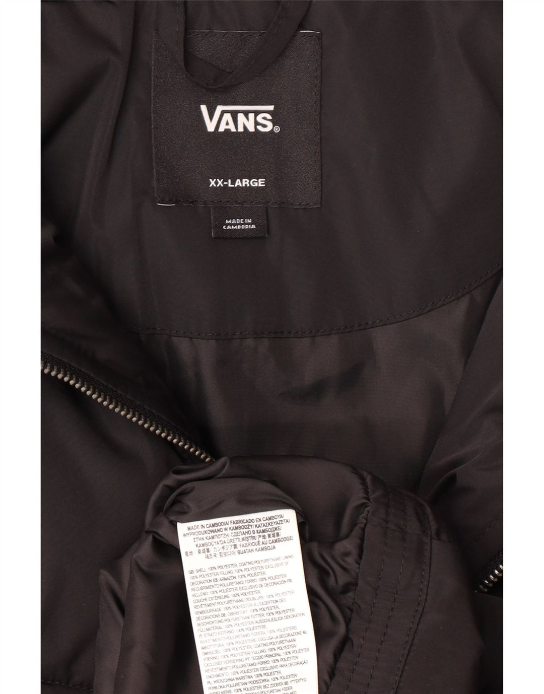 Giacca imbottita da donna VANS UK 20 2XL poliestere nero