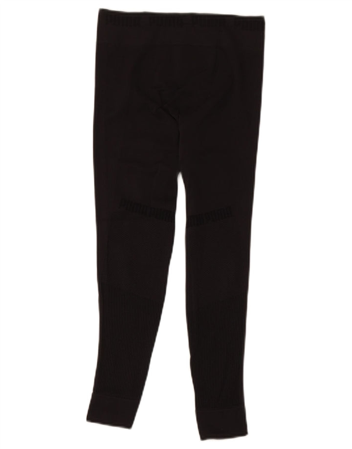 PUMA Womens Graphic Leggings UK 6 XS  Black Nylon