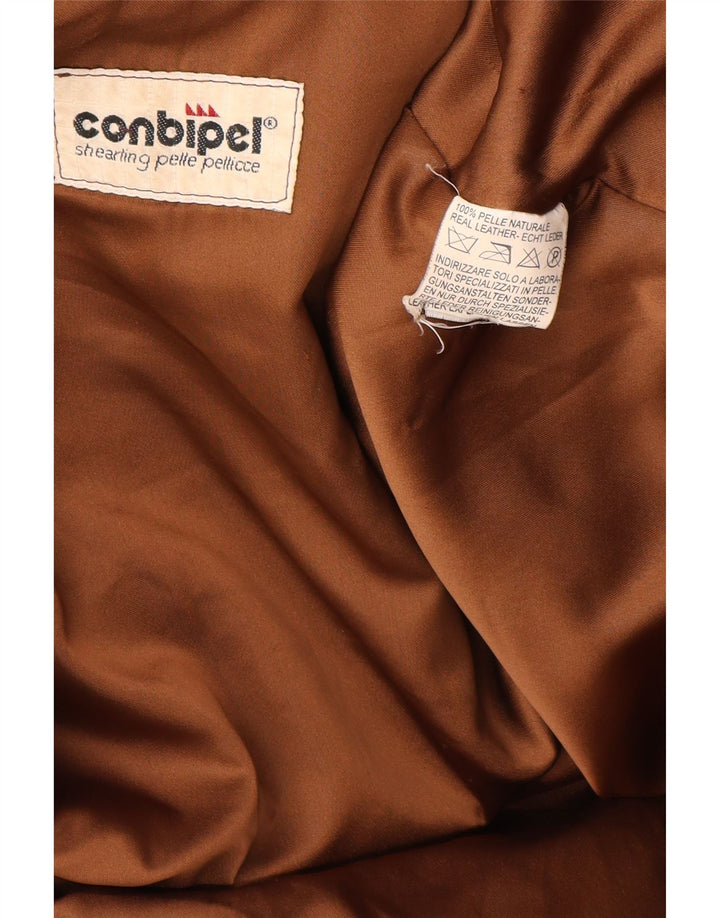 Cappotto in pelle da donna Conbipel UK 14 Large in pelle marrone