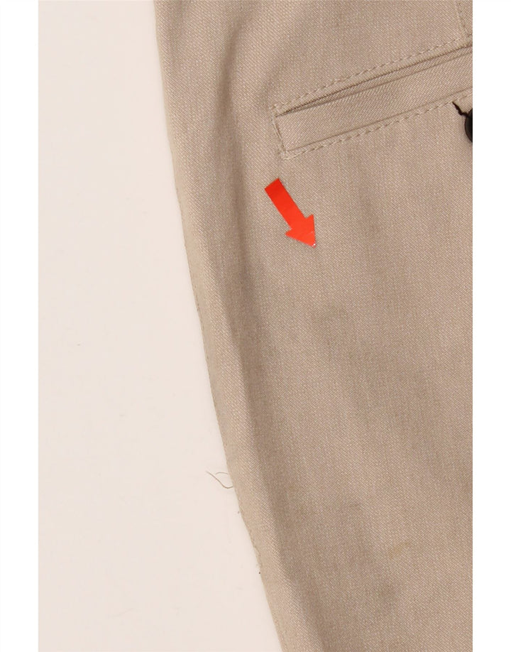 Pantaloni chino slim da uomo Zara EU 38 Small W30 L28 Poliestere beige