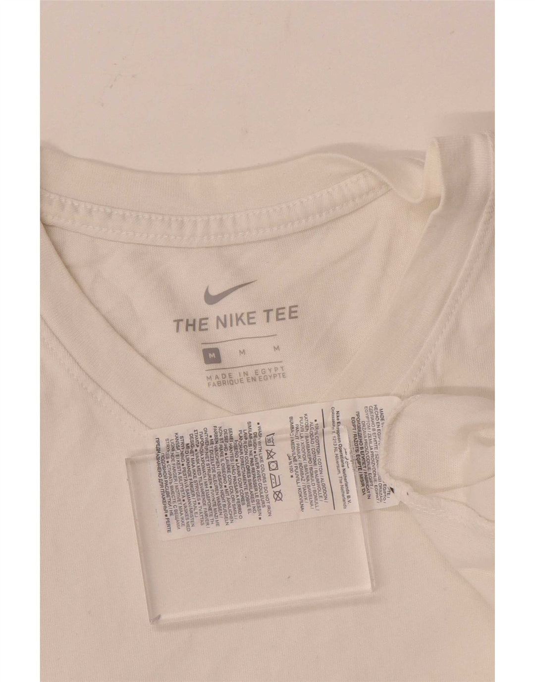 T-shirt da uomo Nike Top in cotone bianco medio