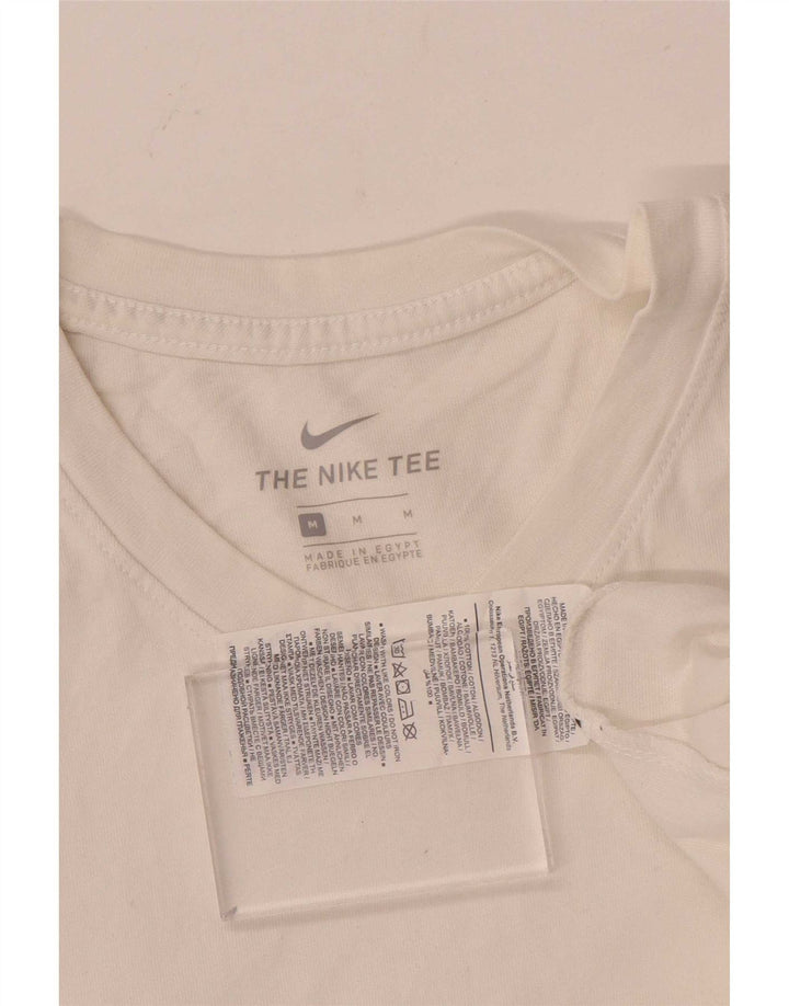 T-shirt da uomo Nike Top in cotone bianco medio