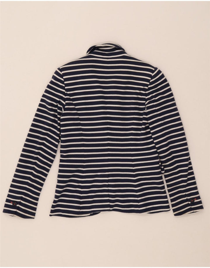 Giacca blazer da donna a 1 bottone Joules UK 6 XS poliestere a righe blu navy
