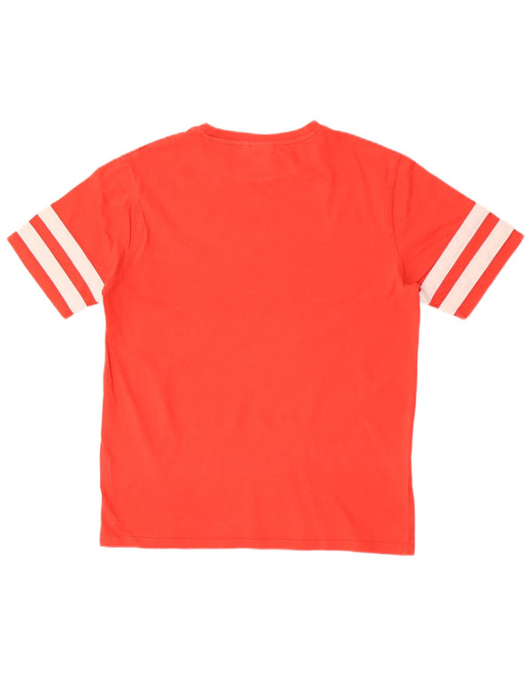 T-shirt grafica da uomo Ellesse Top piccola in cotone rosso