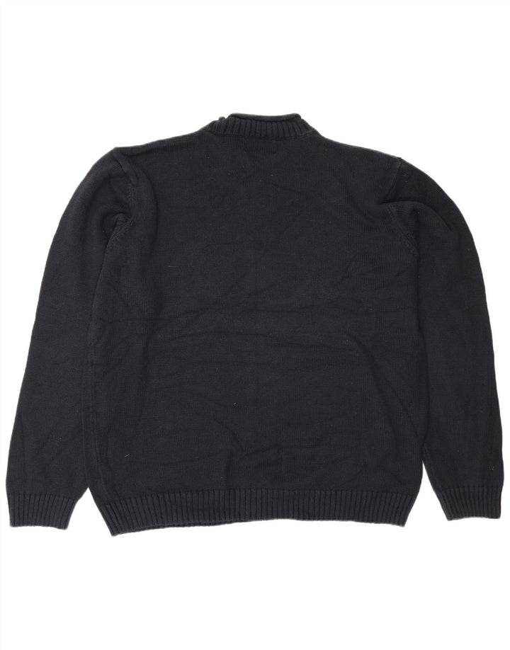 Maglione maglione a collo alto Marks & Spencer da uomo blu navy 2XL