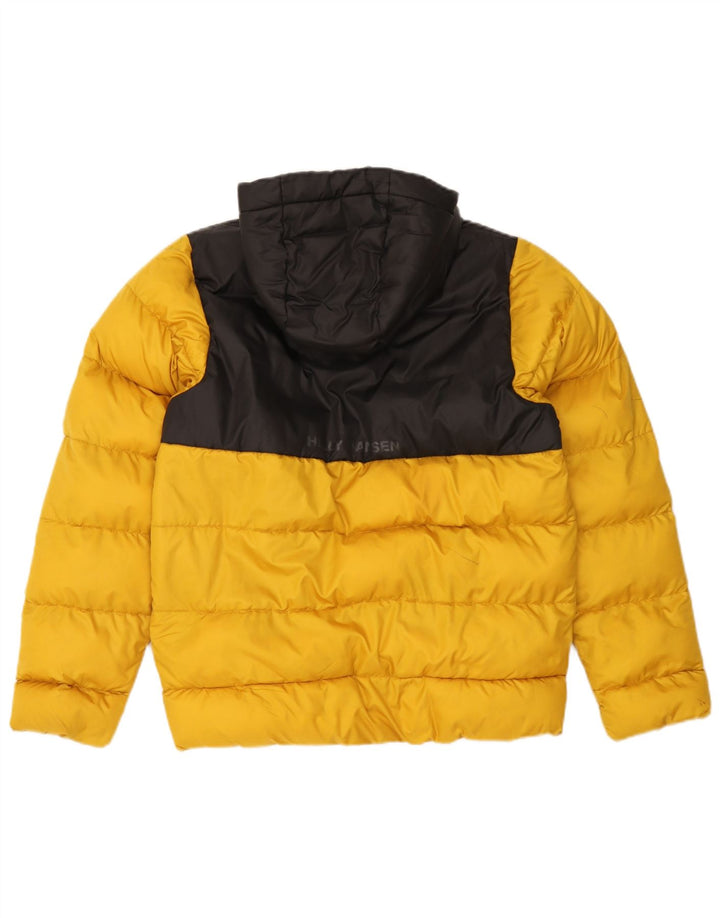 Giacca imbottita con cappuccio da ragazzo Helly Hansen 13-14 anni Colorblock giallo