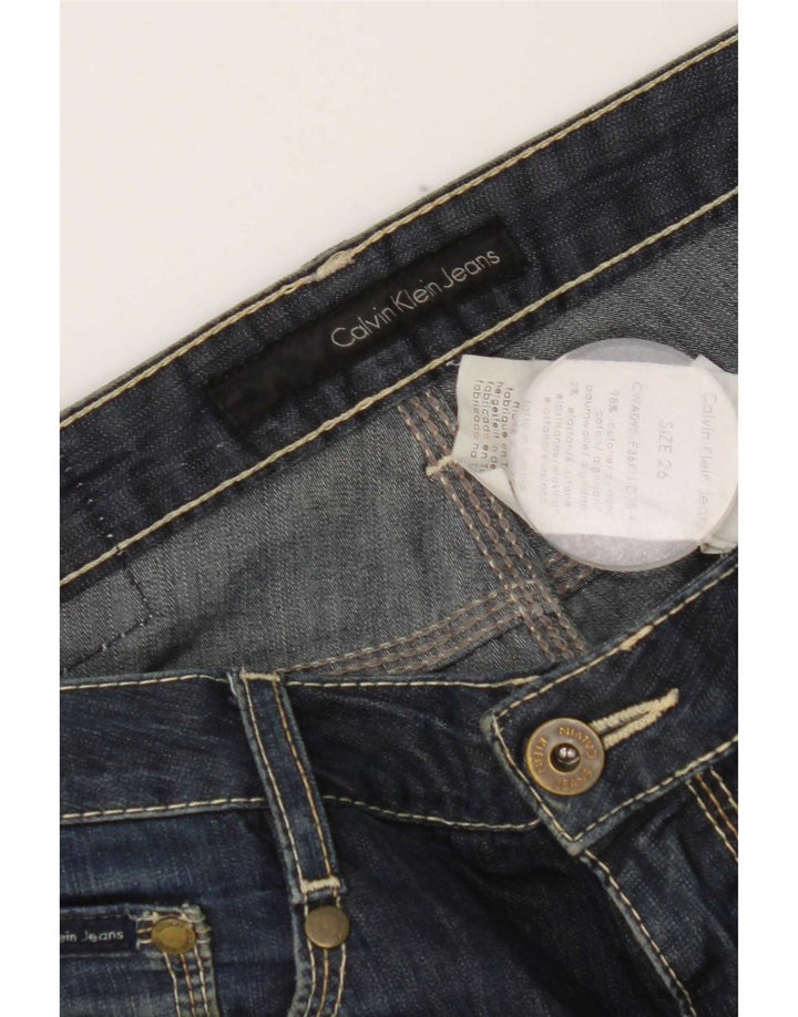 Jeans slim da donna Calvin Klein W26 L33 cotone blu
