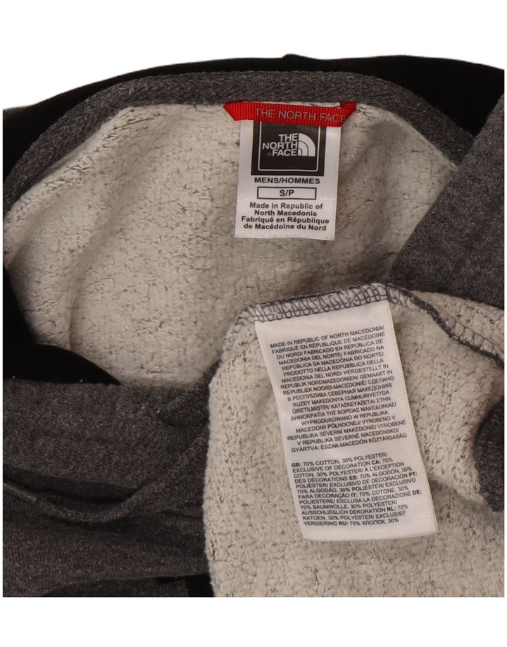 Felpa con cappuccio grafica da uomo The North Face piccola in cotone grigio