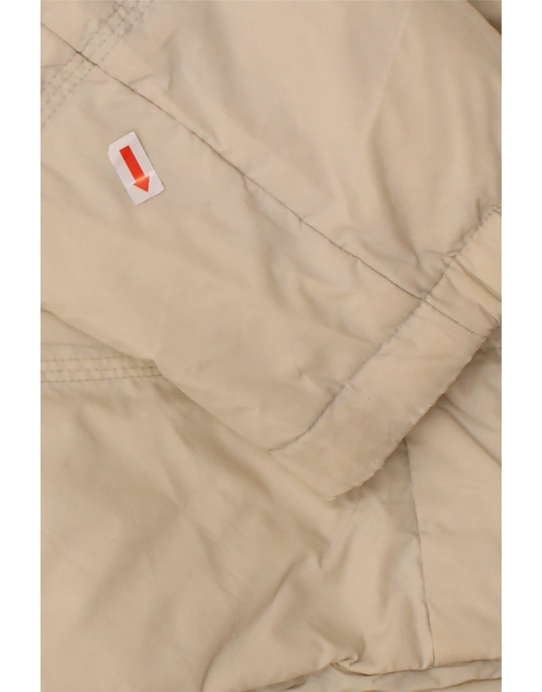 DIESEL Mens Hooded Padded Jacket UK 38 Medium Off White Polyamide
