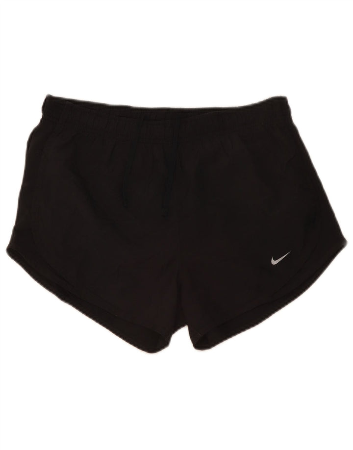 Pantaloncini sportivi Nike da donna Dri Fit UK 10 piccoli poliestere nero