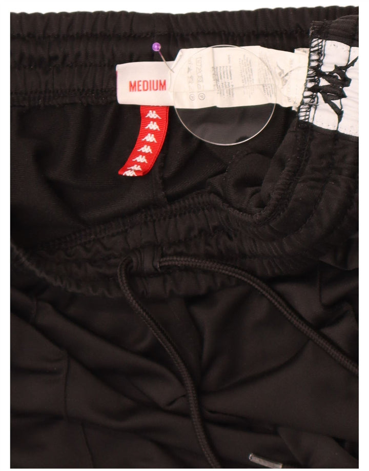 Pantaloni da tuta con grafica Kappa da uomo Joggers Medium Black Colourblock