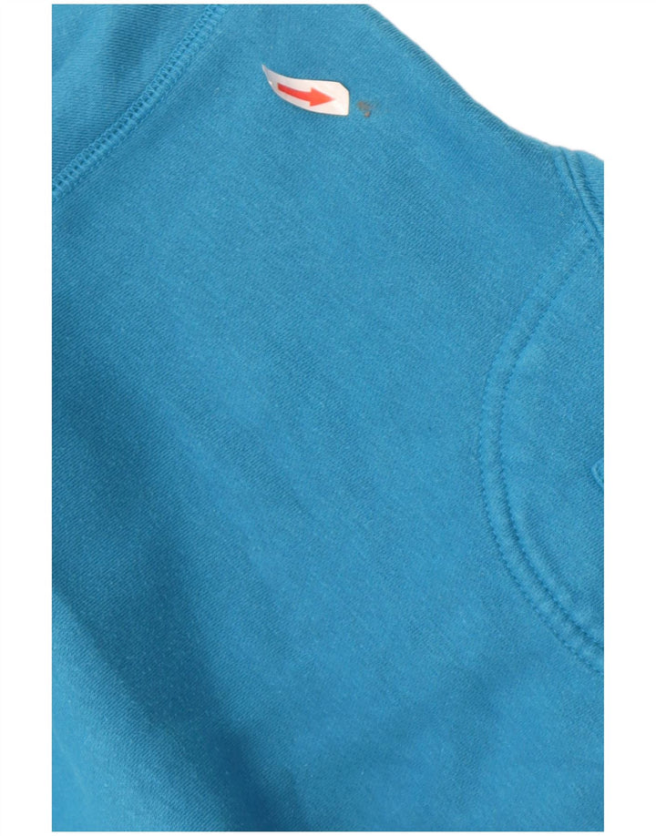 Maglione con cappuccio e zip da uomo Converse piccolo in cotone blu