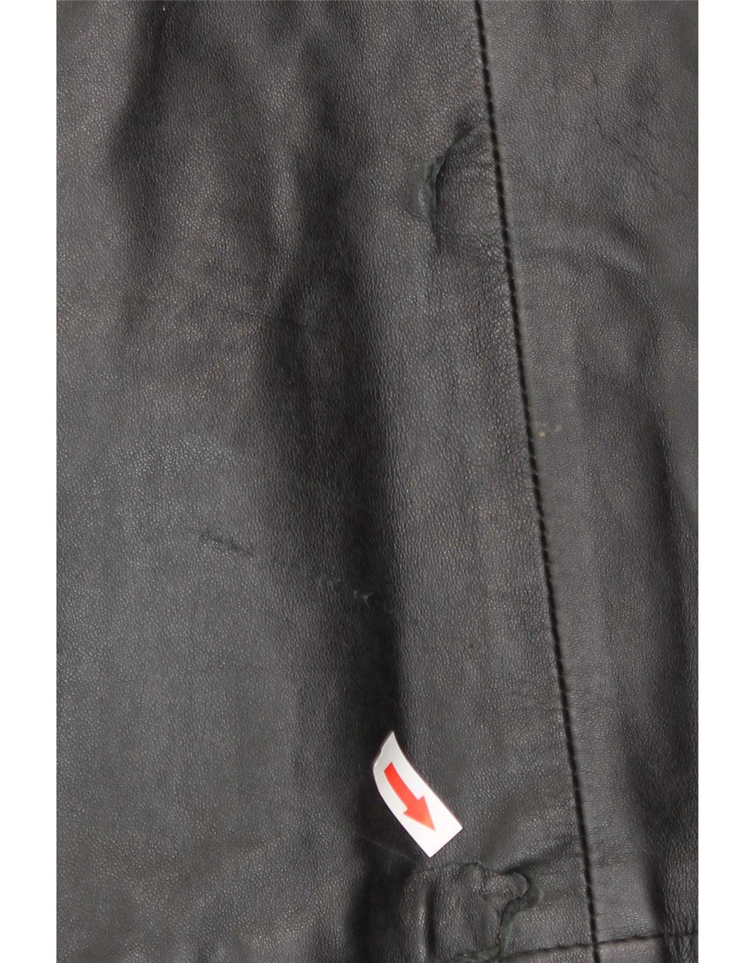 Giacca in pelle vintage da uomo IT 48 media nera