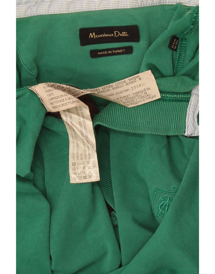 Polo Uomo Massimo Dutti XL Verde Cotone