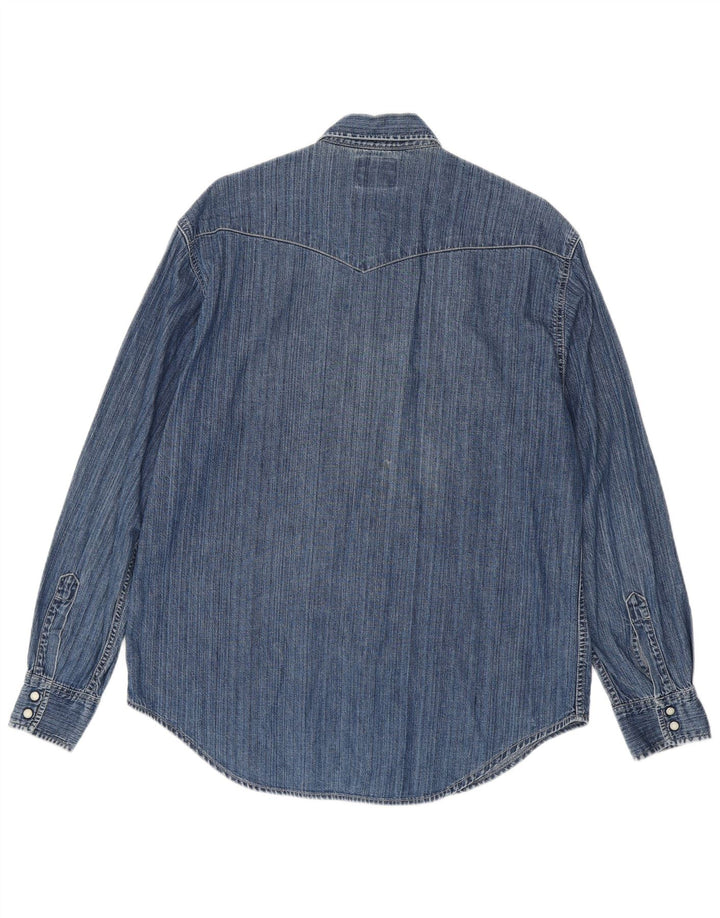Camicia di jeans da uomo Levi's Large in cotone blu