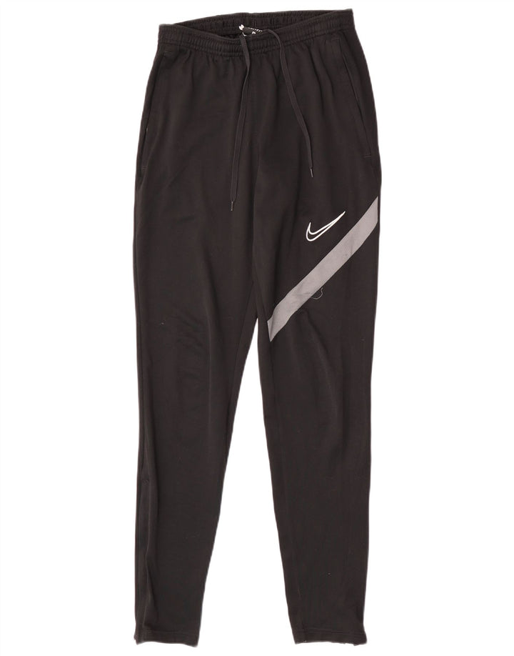 Pantaloni da tuta Nike Dri Fit da uomo XS in poliestere color block nero